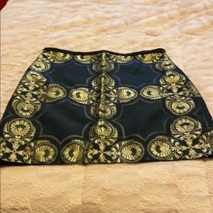 Max Studio black and gold skirt size 6